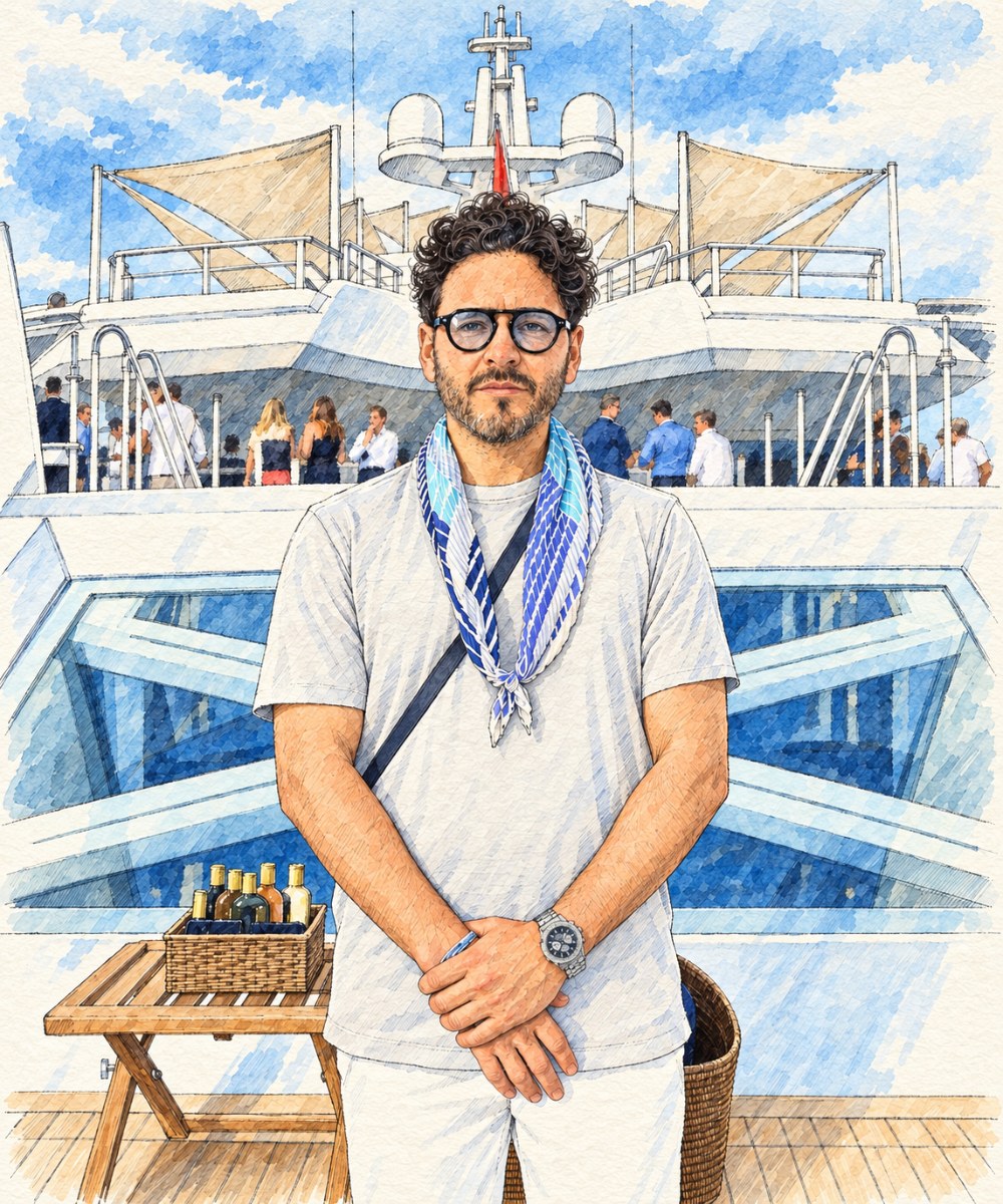 Diego Luca on deck
